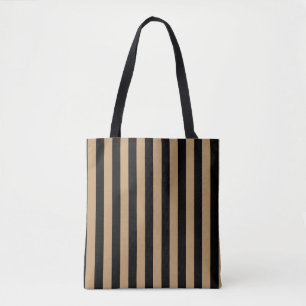 Moderne schwarze und kamelbraune Streifenmuster
