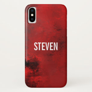 Moderne schwarze und rote Abstraktion - Dunkel und Case-Mate iPhone Hülle