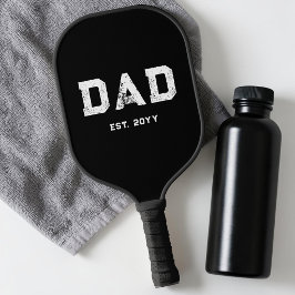Moderne schwarze und weiße einfache männliche Dad  Pickleball Schläger