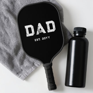 Moderne schwarze und weiße einfache männliche Dad  Pickleball Schläger