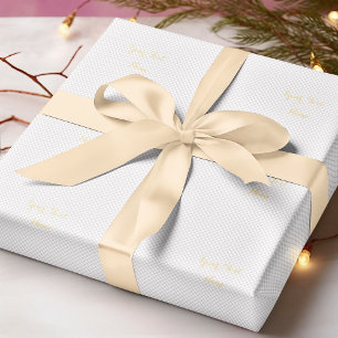 Moderne schwarze und weiße Linien individuell gest Geschenkpapier