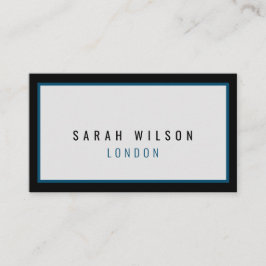 Moderne schwarze Visitenkarten der Marine Telefonnummerkarte