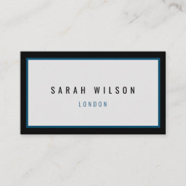 Moderne schwarze Visitenkarten der Marine Telefonnummerkarte