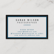 Moderne schwarze Visitenkarten der Marine