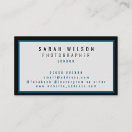 Moderne schwarze Visitenkarten der Marine Visitenkarte