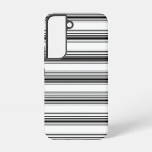 Moderne schwarze weiße Streifen Samsung Galaxy Hülle