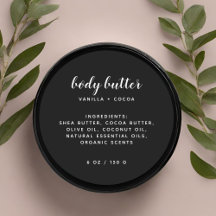 Moderne schwarze Zutaten