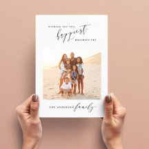 Moderne Schwarzweiß-Schrift 1 Foto Weihnachten