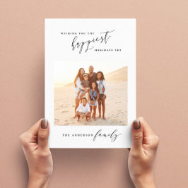 Moderne Schwarzweiß-Schrift 1 Foto Weihnachten