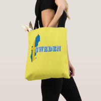 Moderne schwedische Art Letter Map Flag Souvenir