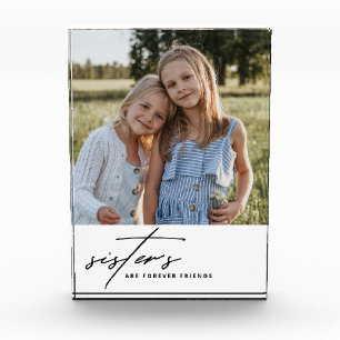 Moderne Schwestern Schrift benutzerdefiniert Fotoblock
