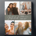 Moderne Schwesternfotografie Collage Grayish Green Fotoplatte<br><div class="desc">Genießen Sie ein besonderes Foto,  um Ihrer Schwestern oder Freunden zu helfen. Mit einer typischen Schrift mit einem Herz auf der Oberseite und etwas Text,  den Sie anpassen können. Wenn Sie etwas ändern möchten,  Schriftart Größe,  Farbe usw.,  klicken Sie auf Anpassen weiter,  um das Design-Panel zu erreichen.</div>