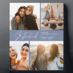 Moderne Schwesternfotografie Collage Smoky Blau Fotoplatte<br><div class="desc">Genießen Sie ein besonderes Foto,  um Ihrer Schwestern oder Freunden zu helfen. Mit einer typischen Schrift mit einem Herz auf der Oberseite und etwas Text,  den Sie anpassen können. Wenn Sie etwas ändern möchten,  Schriftart Größe,  Farbe usw.,  klicken Sie auf Anpassen weiter,  um das Design-Panel zu erreichen.</div>