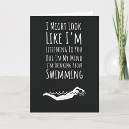 Moderne Schwimmkarten Schwimmer Schwimmen Sportlic Karte