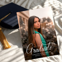 Moderne Script 2 Fotos Graduation Party