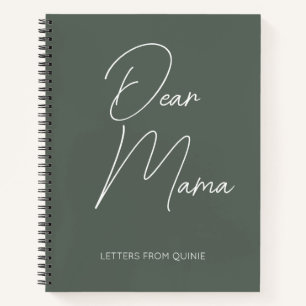 Moderne Script Bold Notizbuch Journal Mama