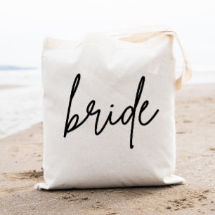 Moderne Script Bridge Tote Bag Tragetasche