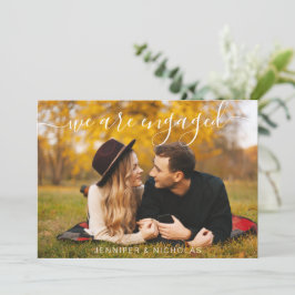 Moderne Script-Foto-Hochzeit Save The Date