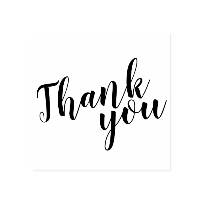 Moderne Script-Gastgeschenk Hochzeit Vielen Dank Gummistempel (Prägung)