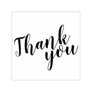 Moderne Script-Gastgeschenk Hochzeit Vielen Dank Permastempel