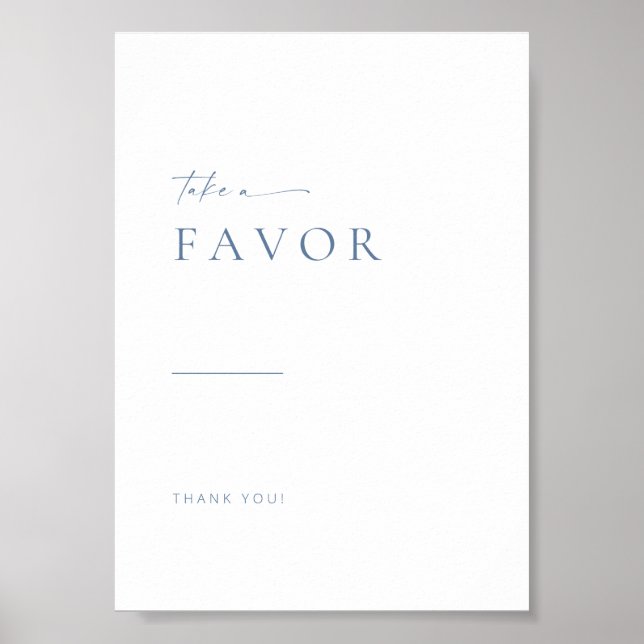 Moderne Script-Gastgeschenke Hochzeiten signieren  Poster (Vorne)