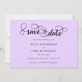 Moderne Script Hochzeit speichern das Datum Einlad Save The Date