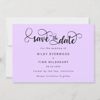 Moderne Script Hochzeit speichern das Datum Einlad Save The Date