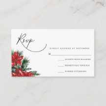 Moderne Script-RSVP-Karte