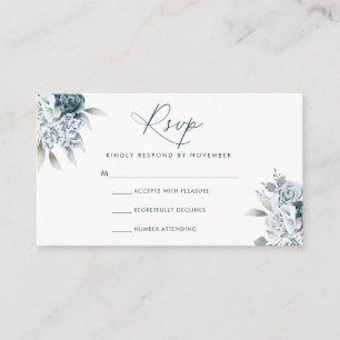 Moderne Script-RSVP-Karte Begleitkarte