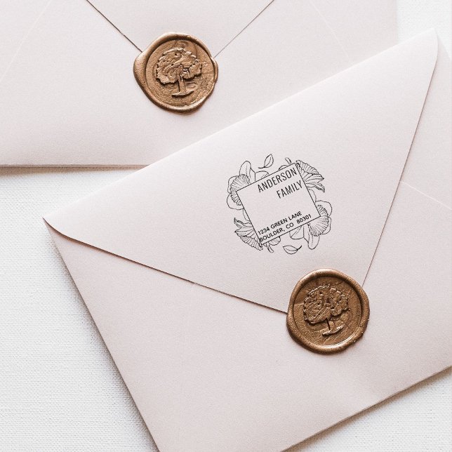 Moderne Script Rücksendeadresse Rubber Briefmarke Permastempel (Von Creator hochgeladen)