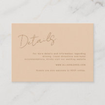 Moderne Script Typografie Terracotta Wedding Detai