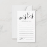 Moderne Script Wedding Advice and Wishings Card Hinweiskarte<br><div class="desc">Fügen Sie Ihrer Hochzeit eine persönliche Touch mit einem modernen Skript Hochzeitsratschlag und Wunschkarte hinzu. Diese Ratgeber-Karte zeigt Titel im modernen,  schwarz-kalligraphischen Schriftart-Stil und Details in schwarz-modernen Sans Serif Schriftart Stil auf weißem Hintergrund. Ideal für Hochzeiten,  Babydusche,  Geburtstagsparty,  Brautparty,  Junggeselinnen-Abschied und alle besondere Anlässe.</div>