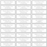 Moderne Script Wedding Guest Names Adresse Aufkleber<br><div class="desc">Besteht aus einfachen Serifen und moderner kursiver Schrift Typografie. Diese Elemente sind einfach,  elegant und modern. Das hier hat 30 Aufkleber. Dieses wurde von White Paper Birch Co. exklusiv für Zazzle entworfen. Abrufbar unter: http://www.zazzle.com/store/whitepaperbirch</div>