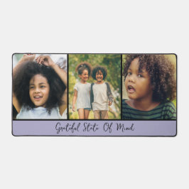 Moderne Scripte 3 Fotos Collage Schreibtischunterlage