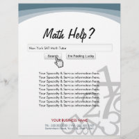 Moderne Search Bar Math Tutor Flyer