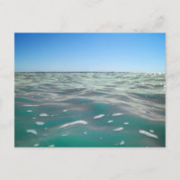 Moderne Seeblick-Flachbild-Postkarte
