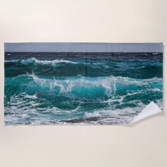 Moderne Seereisen Strandtuch (Vorderseite)