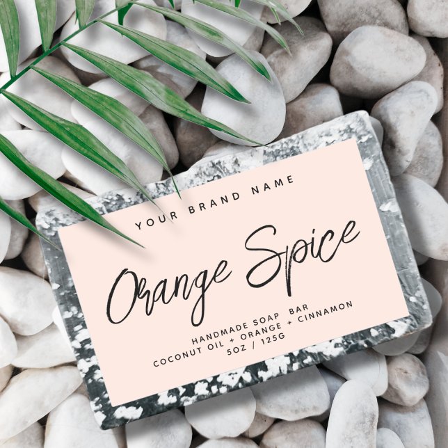 Moderne Seife einfache, elegante Kosmetik Rechteckiger Aufkleber (Von Creator hochgeladen)