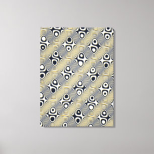 Moderne Seigaiha-Geometrie-Muster  Leinwanddruck