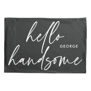 Moderne seine moderne Schwarz-weiße Geschenkkissen Kissenbezug