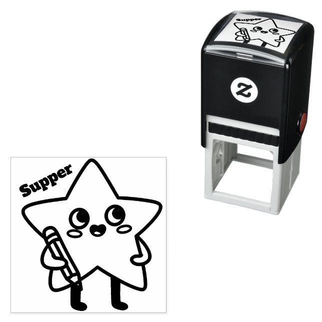 moderne Selbstfärb-Stempel / Lehrer-Stempel  Permastempel (Beispiel)