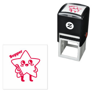 moderne Selbstfärbende Sternstempel / Lehrer-Stemp Permastempel