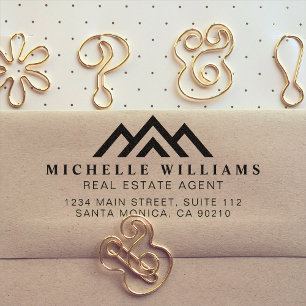 Moderne Selbsti-Logos für Real-Anwesen-Werbeaktion Permastempel