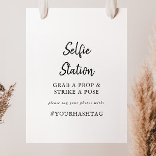 Moderne Selfie-Station-Beschilderung Poster
