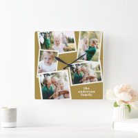 Moderne Senf-Multi-Foto-Wohngestaltung