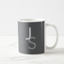 Moderne, sich überschneidende Mit Monogramm Initia Kaffeetasse
