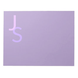 Moderne, sich überschneidende Mit Monogramm Initia Notizblock