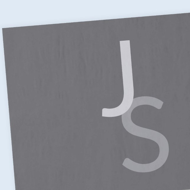 Moderne, sich überschneidende Mit Monogramm Initia Seidenpapier (Von Creator hochgeladen)