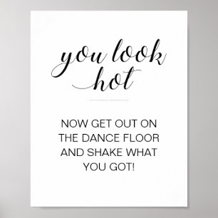 Moderne Sie Sehen Heiß Hochzeit Badezimmer Schild
