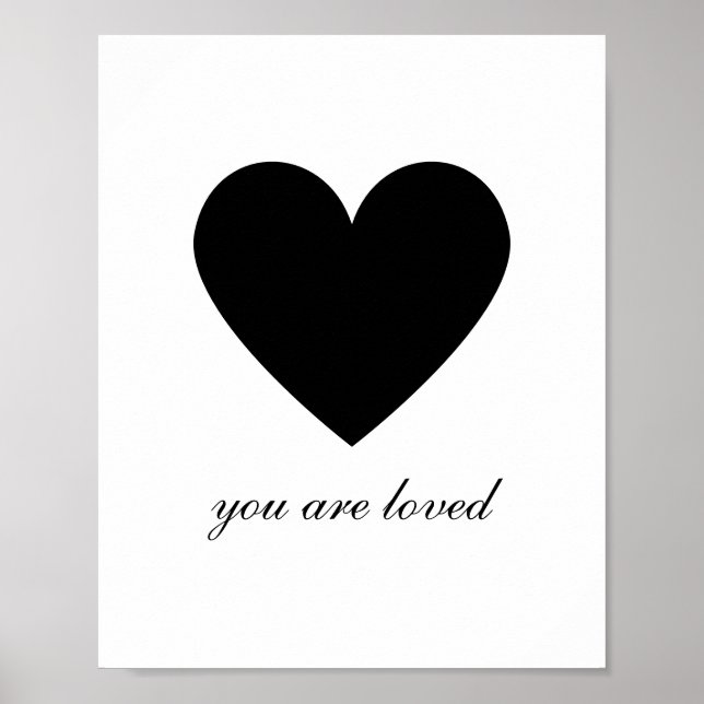 Moderne Sie sind ein liebes Herz Poster (Vorne)